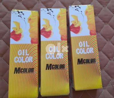 Mcolor Oil Color [Ivory Black] 180ml (x3)