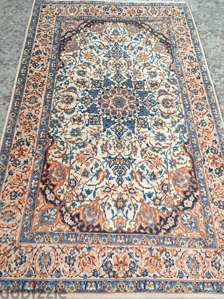 سجاد عجمي . أصفهان قديم مطعم حرير. Persian Carpet. Tapis. Hand made 8