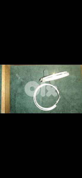 earrings silver tone hoop earrings with strass  1=7$ or 3= 15$ 8