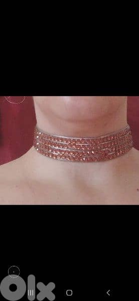 strass choker leather red white silver brown  1=5$ or 3= 13$ 3