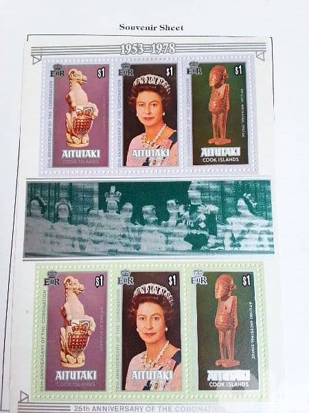 Queen Elizabeth II stamps block Lot# GB-15 طوابع الملكة 0
