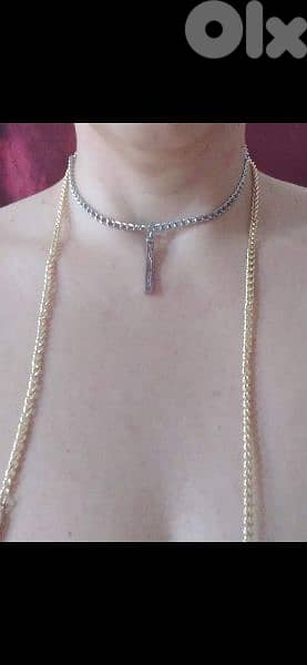 necklace authentic Michael kors necklace double chain 2 colours 4