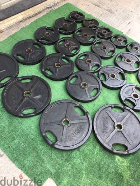 olympic plates rubber like new all weight available 70/443573 RODGE 2
