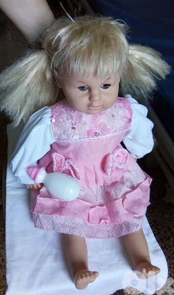 BABY BIG GIRL 52Cm Stuffed Still Good doll+Talking disc, no batteries 3