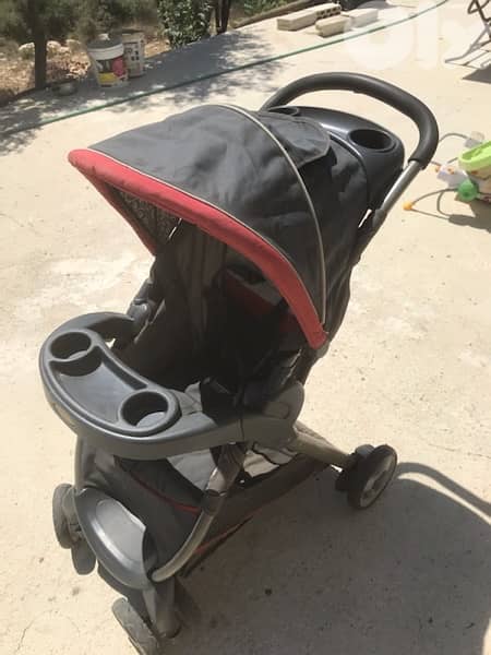 pousset w car seat  ( graco ) plus bombino car seat 0