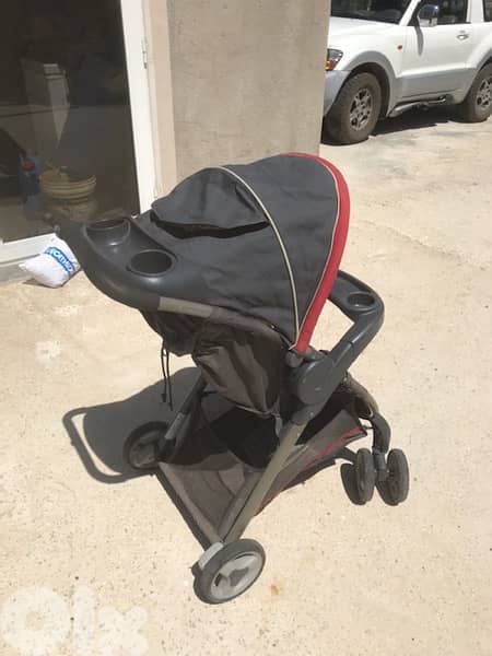 pousset w car seat  ( graco ) plus bombino car seat 4