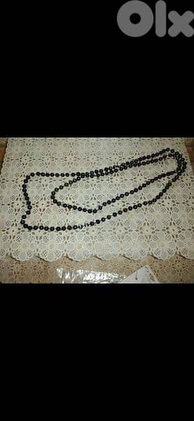 necklace 2 models necklace beads black 6