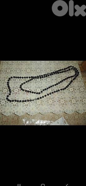 necklace 2 models necklace beads black 9