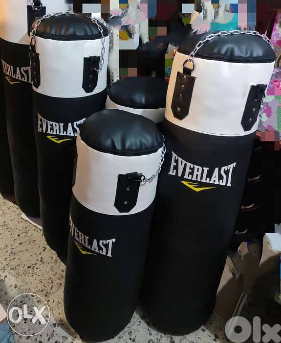 Everlast Punching bag leather boxing 0