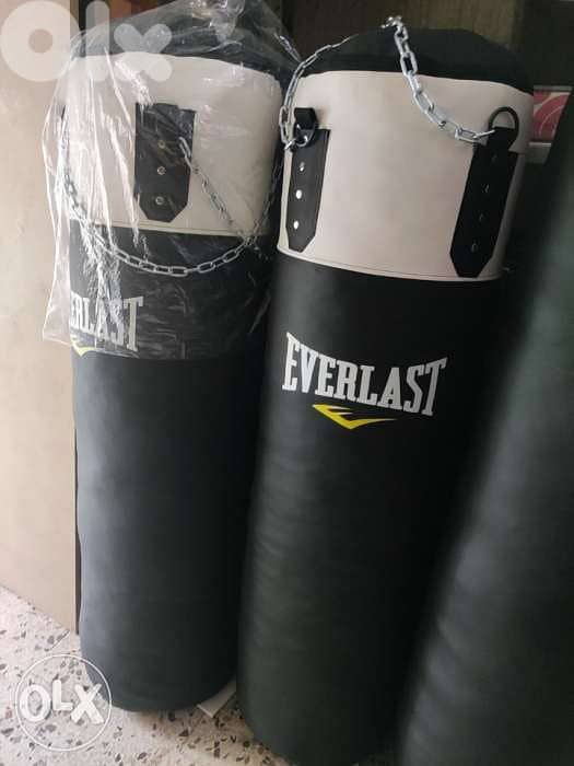 Everlast Punching bag leather boxing 1