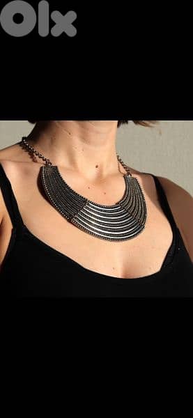 necklace vintage egyptian princess necklace copper tone 1