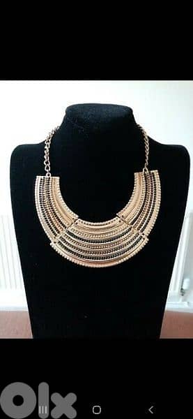 necklace vintage egyptian princess necklace copper tone 2