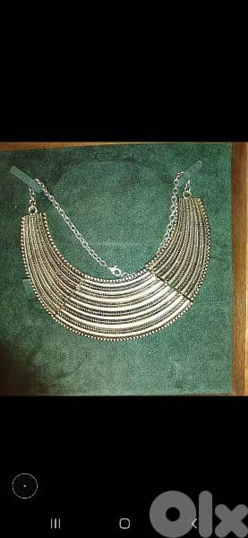 necklace vintage egyptian princess necklace copper tone 5