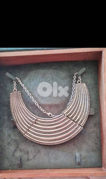 necklace vintage egyptian princess necklace copper tone 7