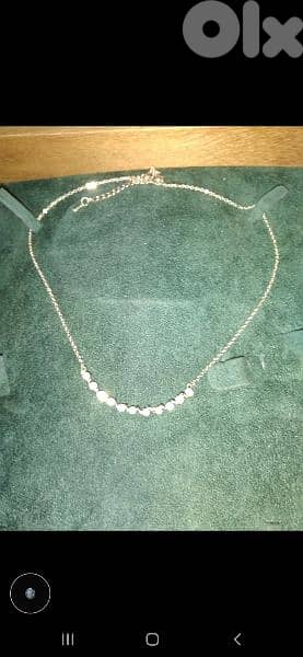 necklace gold tone with strass stones 6