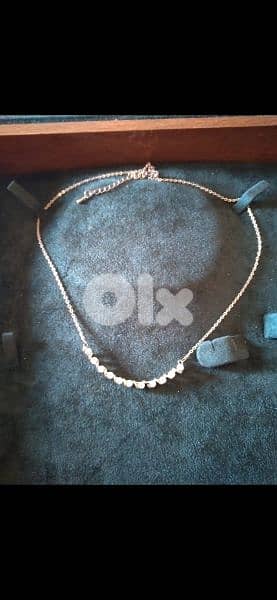 necklace gold tone with strass stones 7