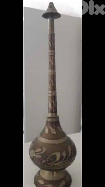 مرشة ماء زهر او مياه للكنيسة مصنوعة من نحاس 0