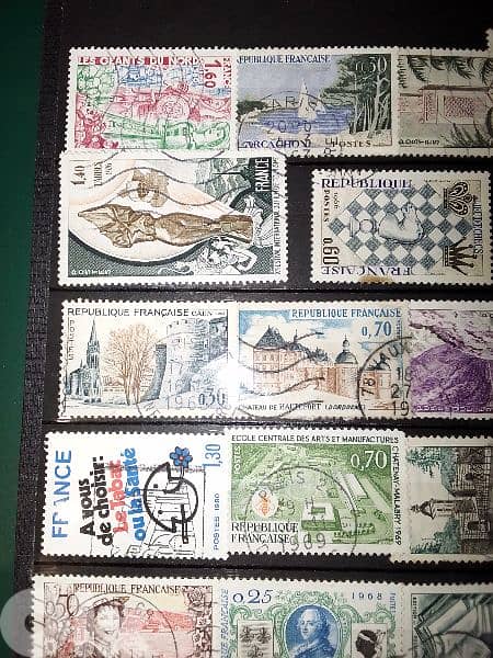 1969+ France 26 old stamps Lot# SPFR-10 طوابع فرنسية قديمة 3