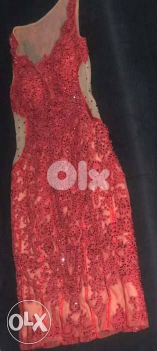 women clothing, فستان, Red carpet, Red Short Dress, high +++ quality 4
