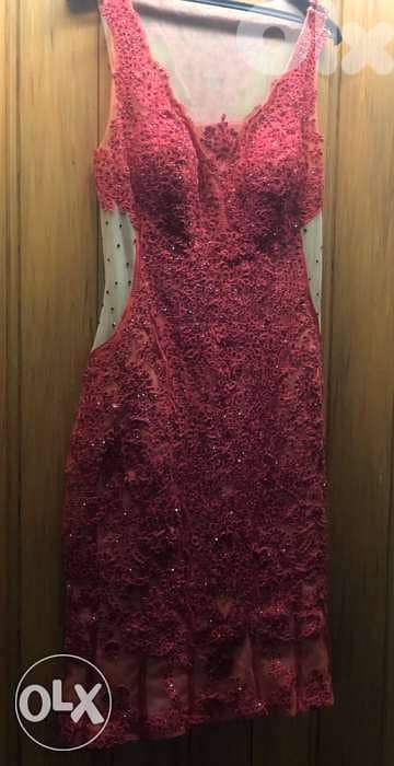 women clothing, فستان, Red carpet, Red Short Dress, high +++ quality 5