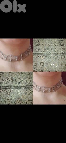 choker aw 3a2ed ma3 strass rainbow 0