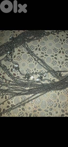 necklace sanessel taba2at 3a2ed ma3 strass 1=7$ or 3= 15$ 1