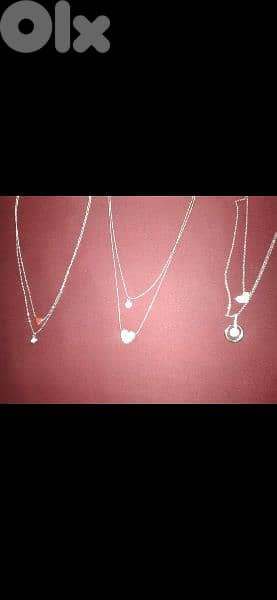 necklace double chain necklace 3