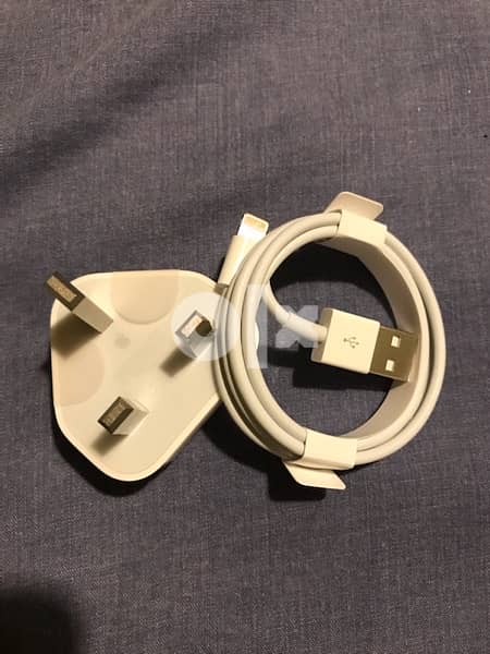original iphone charger , cable and adapter 0