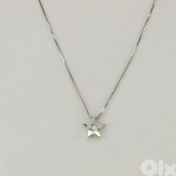 necklace star pendant 925 silver 5grams 6