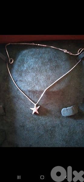 necklace star pendant 925 silver 5grams 8