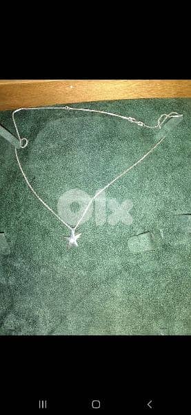 necklace star pendant 925 silver 5grams 10