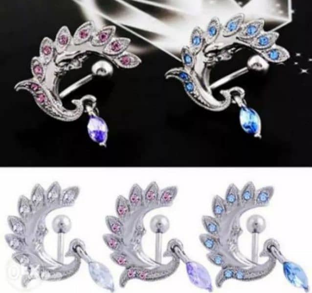 Gorgeous Medical belly piercing rings 10
