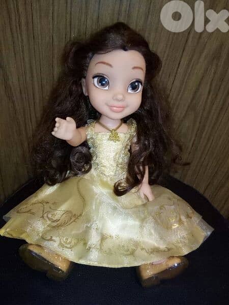 PRINCESS BELLE Disney ANIMATOR Great doll in own dress+Shoes +necklace 0