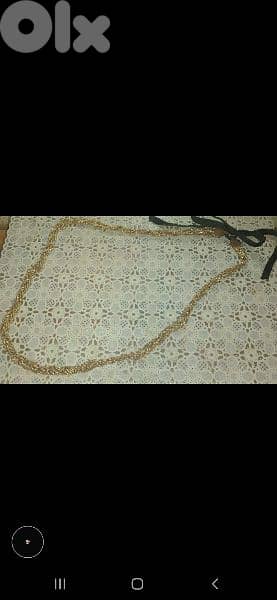 necklace 3a2ed dahabe ma3 ribbon satin 3