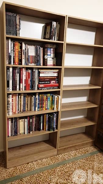 2 bookshelves each one 95$ 0