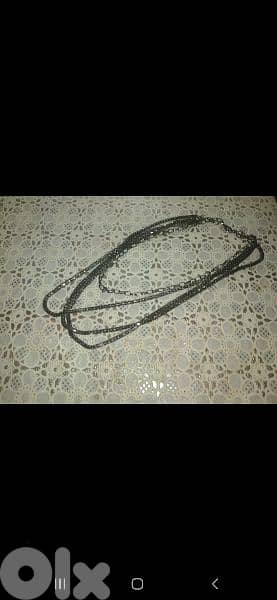 necklace 4 layers grey chain necklace1=7$ or 3= 15$ 3