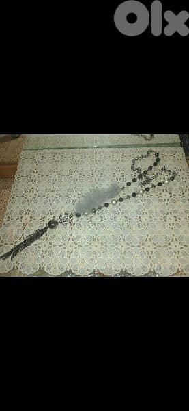 necklace 3a2ed ma3 farro grey/aswad 3