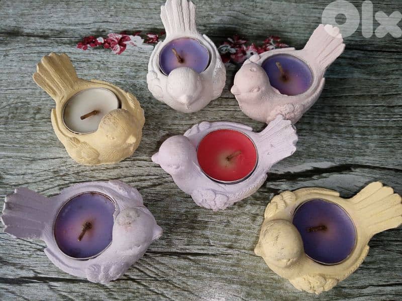 Gorgeous candles bird stand for decoration 2