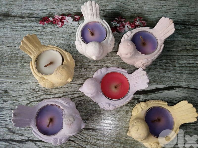 Gorgeous candles bird stand for decoration 4