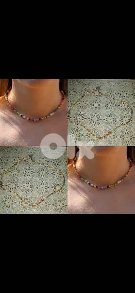 necklace 3a2ed multicoloured kharaz 1=7$ or 3= 15$ 0
