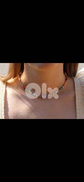 necklace 3a2ed multicoloured kharaz 1=7$ or 3= 15$ 1