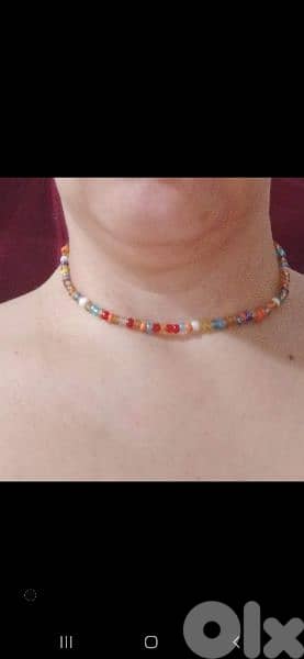 necklace 3a2ed multicoloured kharaz 1=7$ or 3= 15$ 6