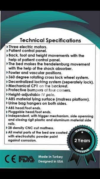 Medical Three functions electrical bed 1