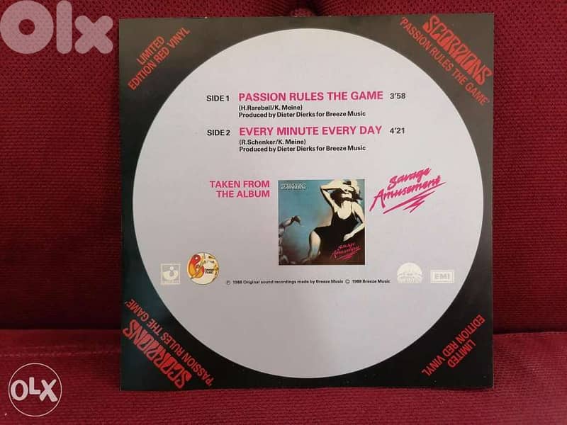 Scorpions - Passion Rules The Game - Vinyl - Limited Edition - Red 2