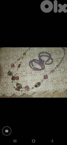 necklace set 3a2ed ma3 esswara purple high quality 5