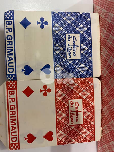 antique set of 5 vintage casino Liban deck cards 3