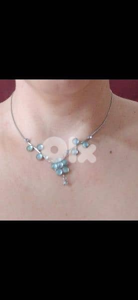 necklace blue sky necklace high quality vintage 2