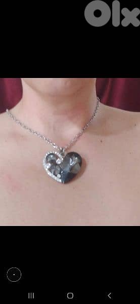 necklace strass with chain 4