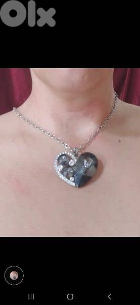 necklace strass with chain 5