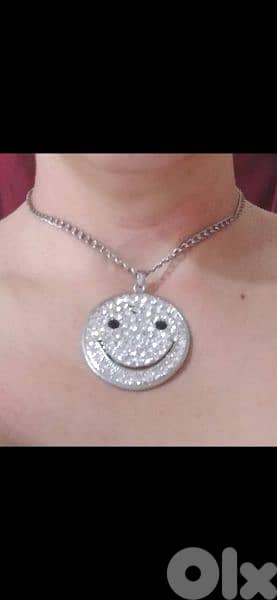 necklace strass with chain 6